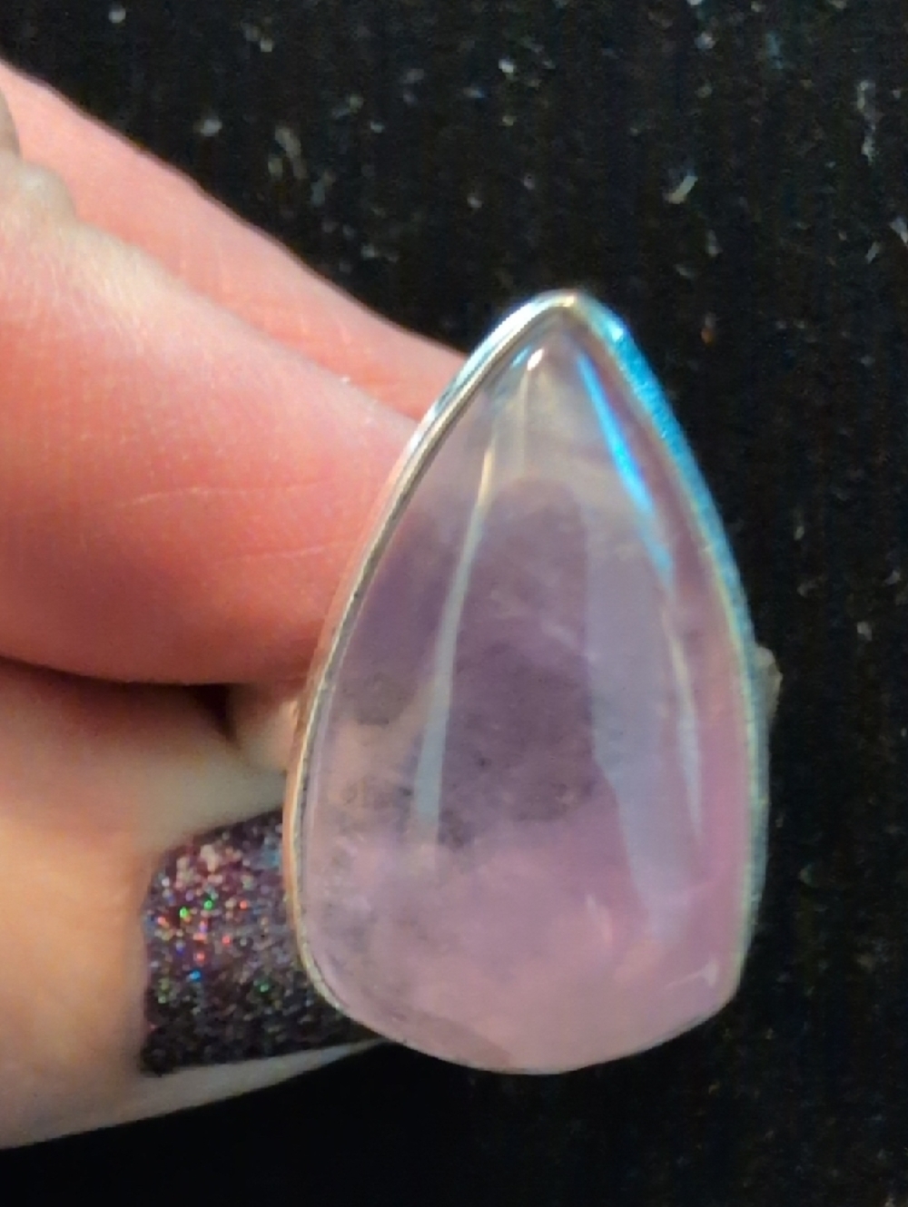Teardrop Shaped Amethyst Ring